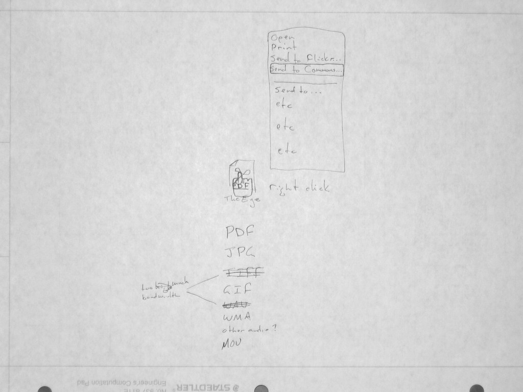 Pencil sketch of a webpage layout on graph paper