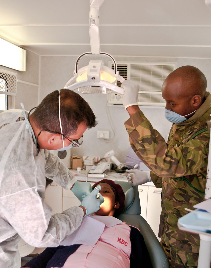 U.S. Air Force Works with BDF to provide dental services in Botswana (therapist video consultation)